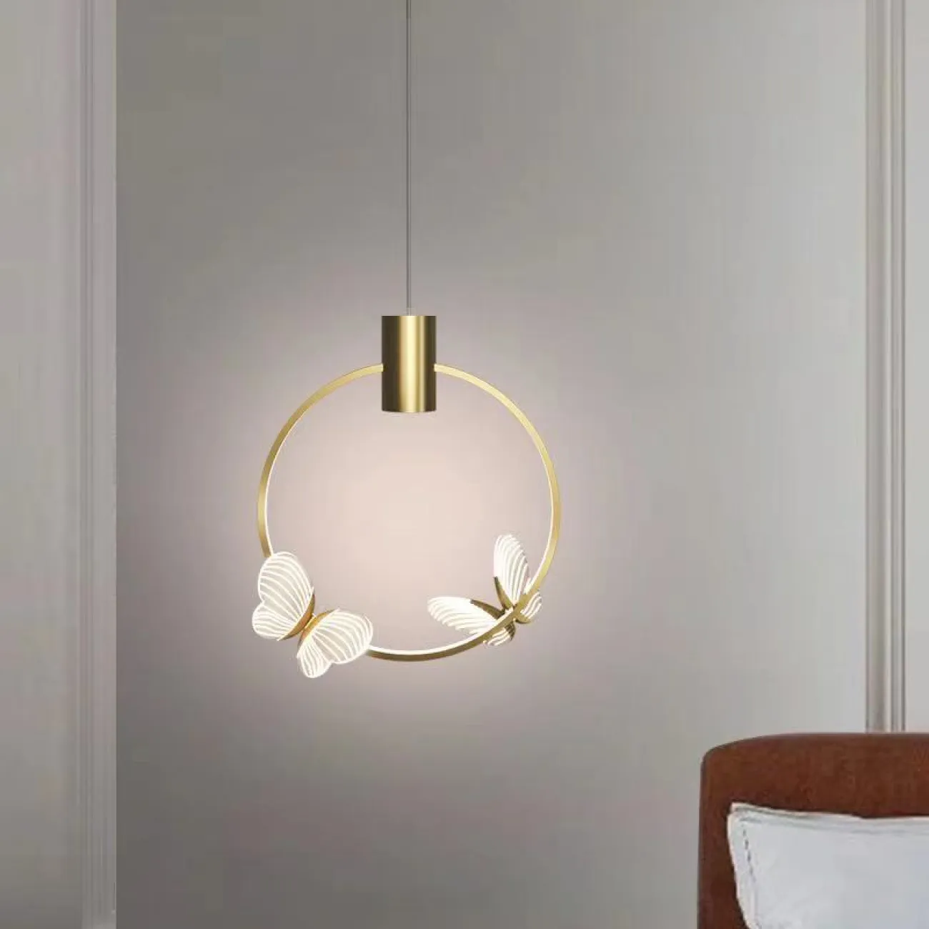 Подвесной светильник BABETTA RING 1 L320 brass 4000К от ImperiumLoft