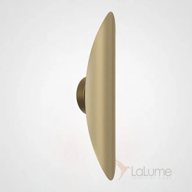  Латунный настенный светильник овальной формы AMULET H45 Brass