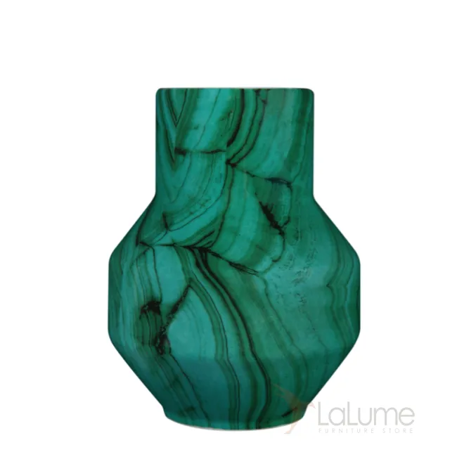 Ваза Malachite Vase rubikon low от LaLume Ваза Malachite Vase rubikon low от LaLume