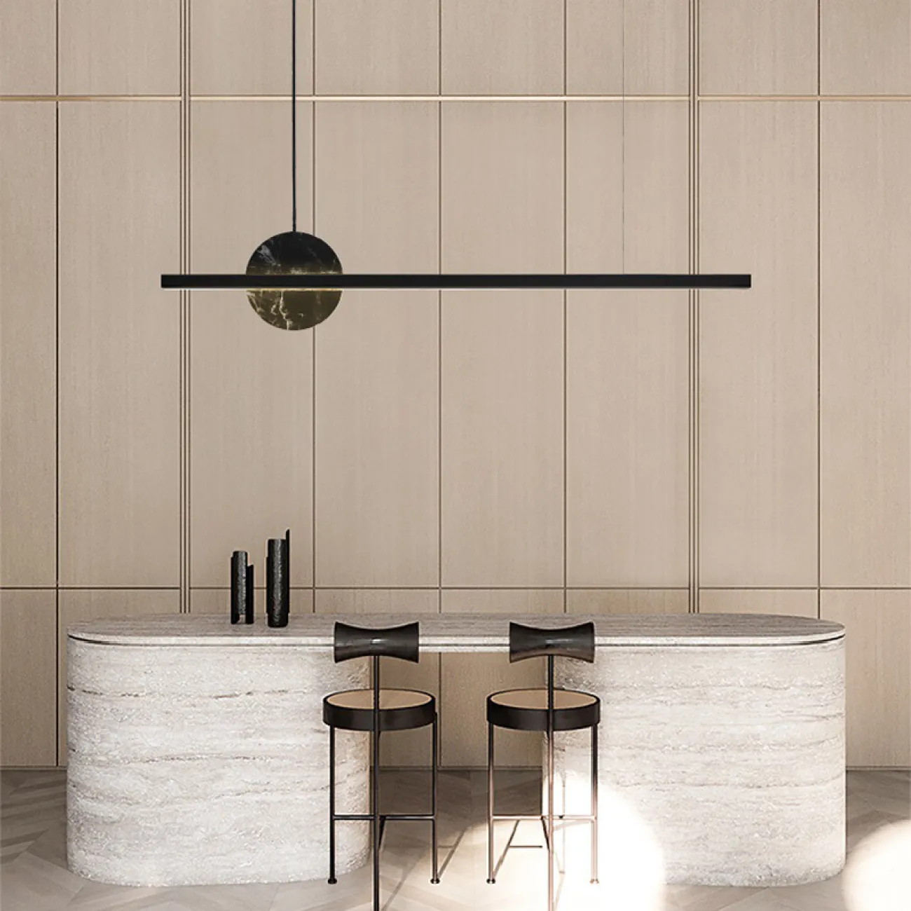 Подвесной светильник ORLAUG L120 Black от ImperiumLoft