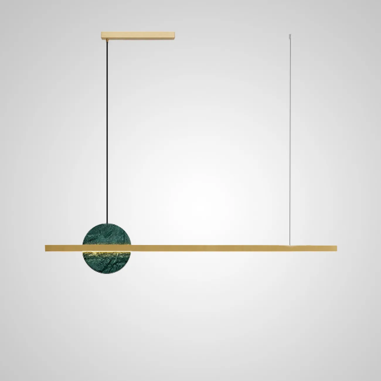 Подвесной светильник ORLAUG L120 Brass Green от ImperiumLoft
