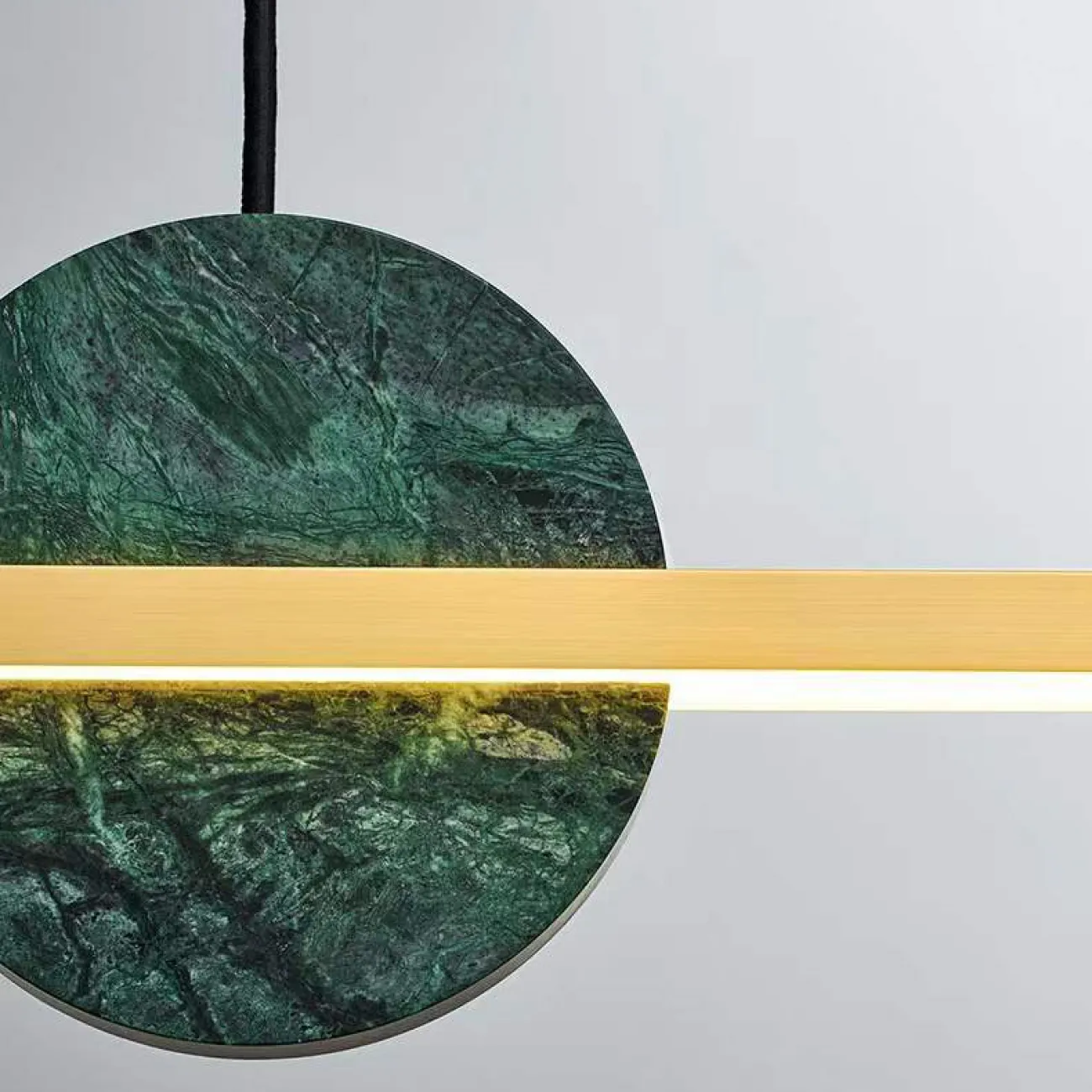Подвесной светильник ORLAUG L102,5 Brass Green от ImperiumLoft