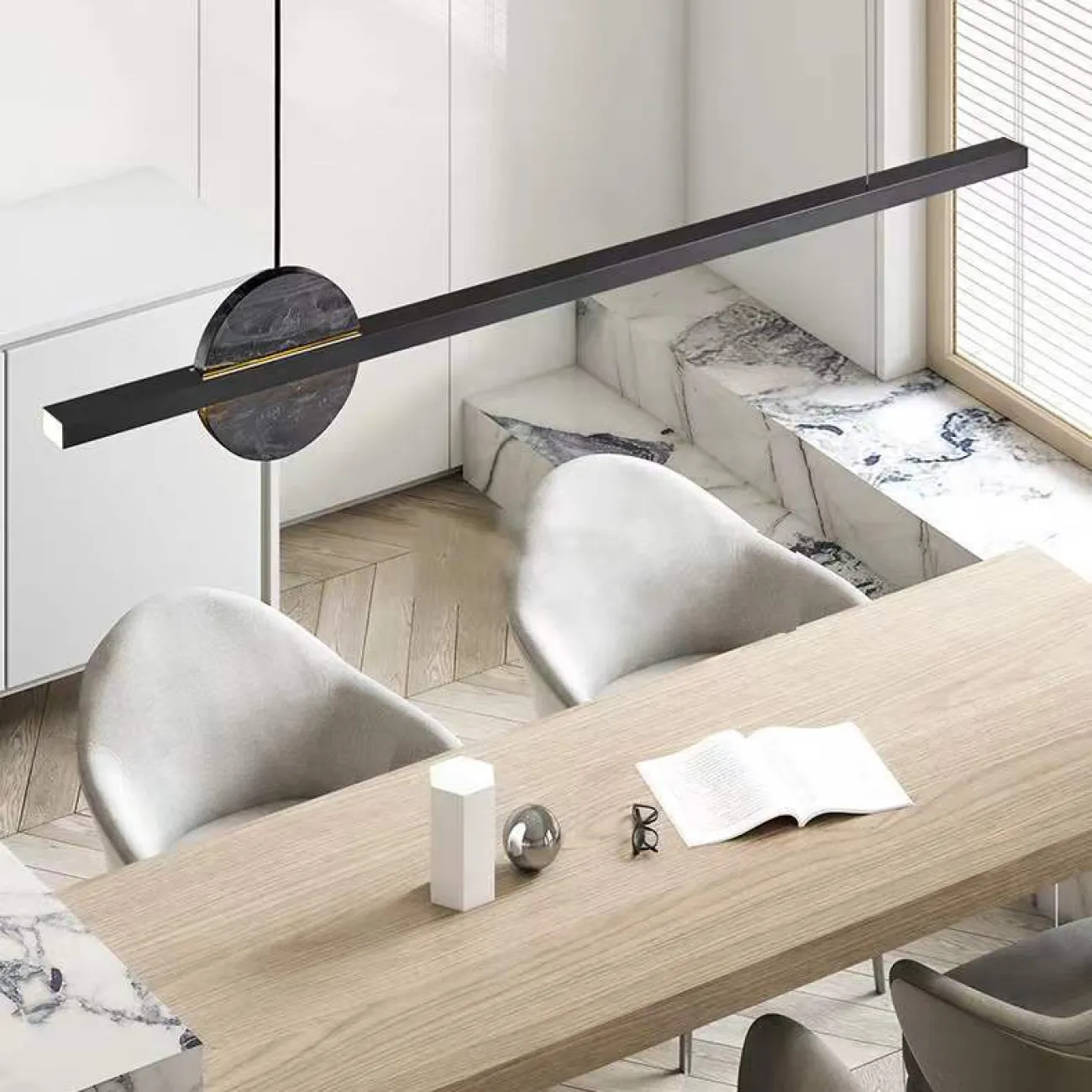 Подвесной светильник ORLAUG L120 Black от ImperiumLoft