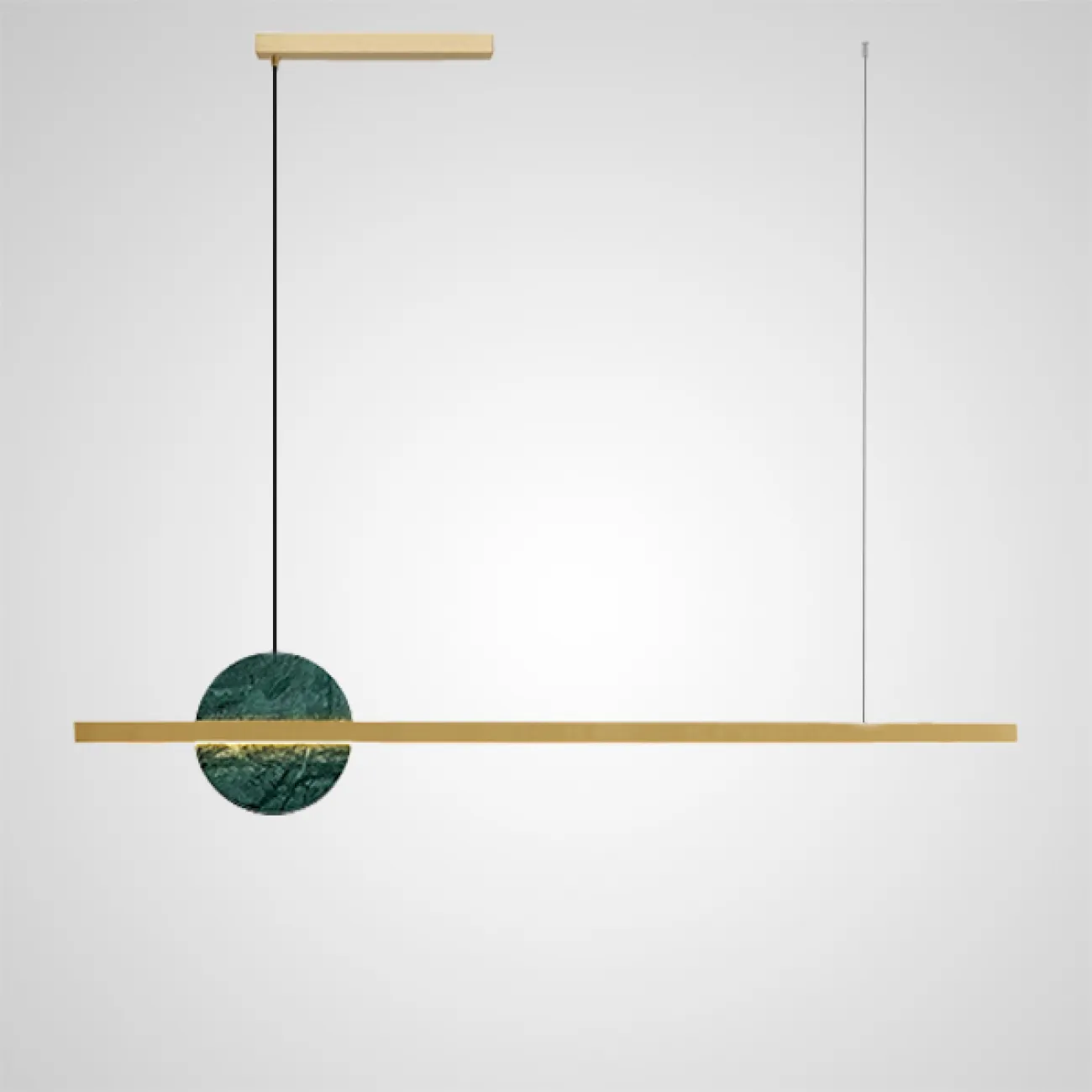 Подвесной светильник ORLAUG L102,5 Brass Green от ImperiumLoft