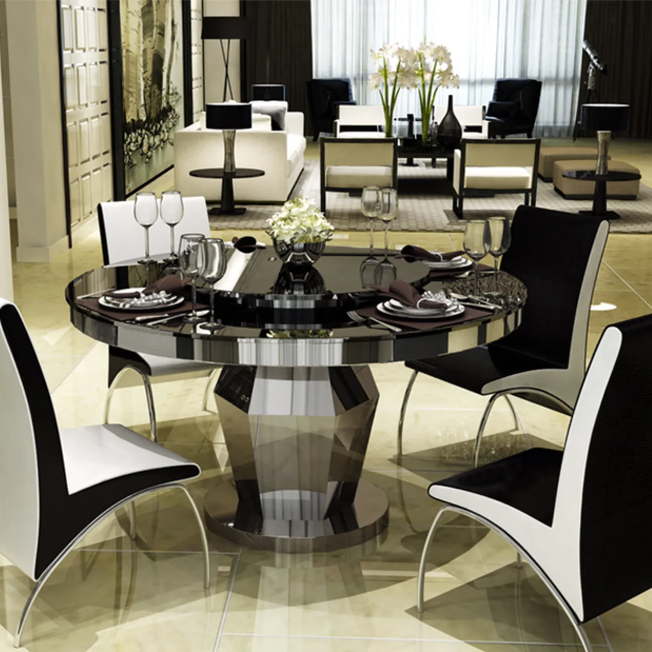 Дизайнерский обеденный стол LaLume-AZ00278