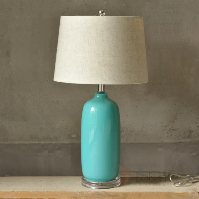 Настольная лампа Бирюзовое стекло от LaLume