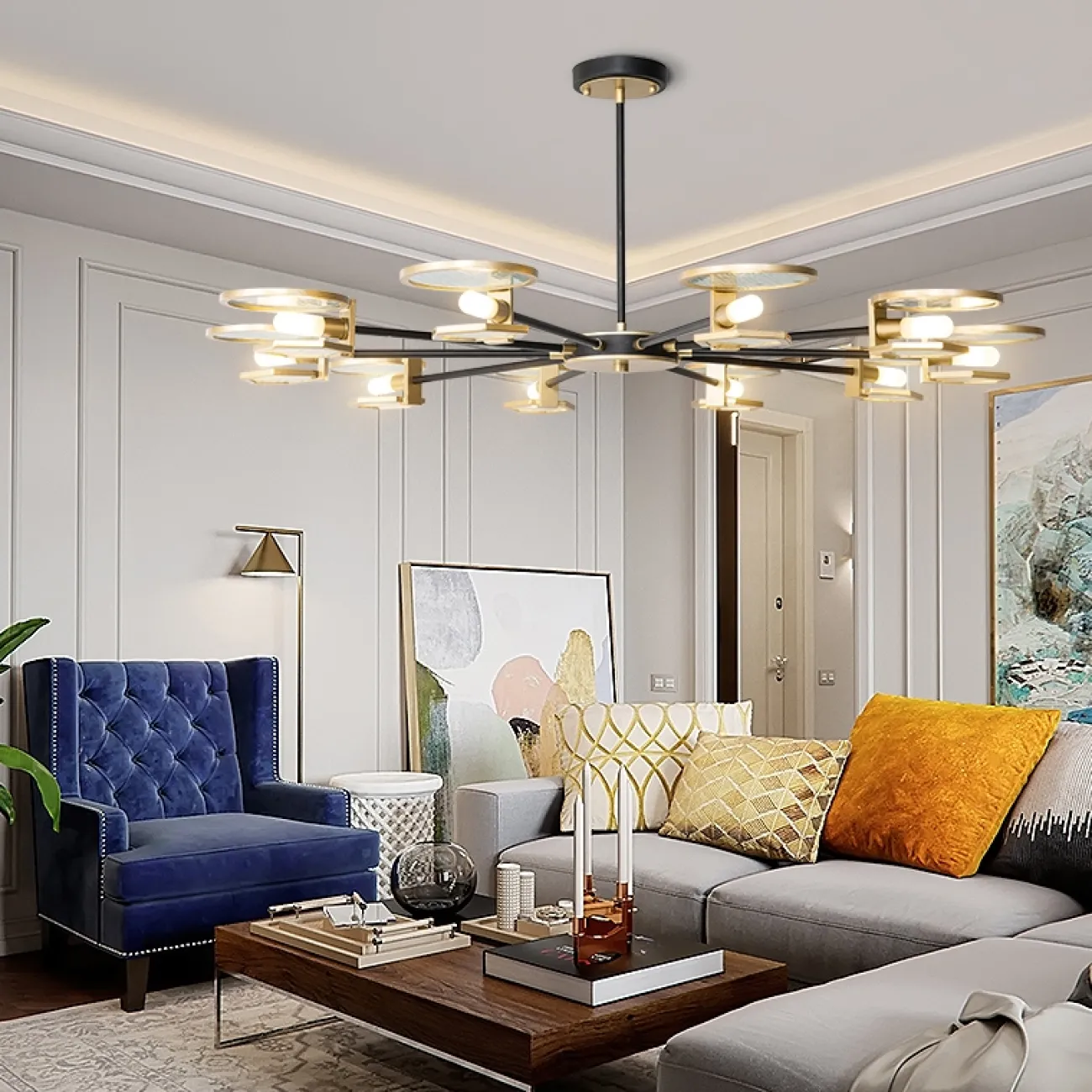 Люстра на штанге MERN от ImperiumLoft