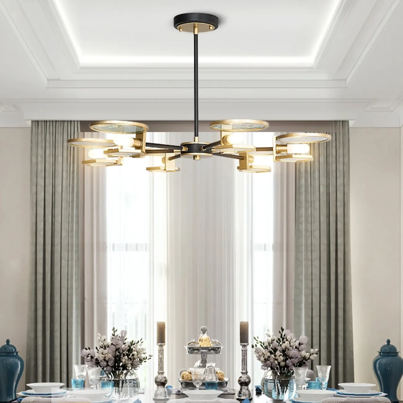 Люстра на штанге MERN от ImperiumLoft