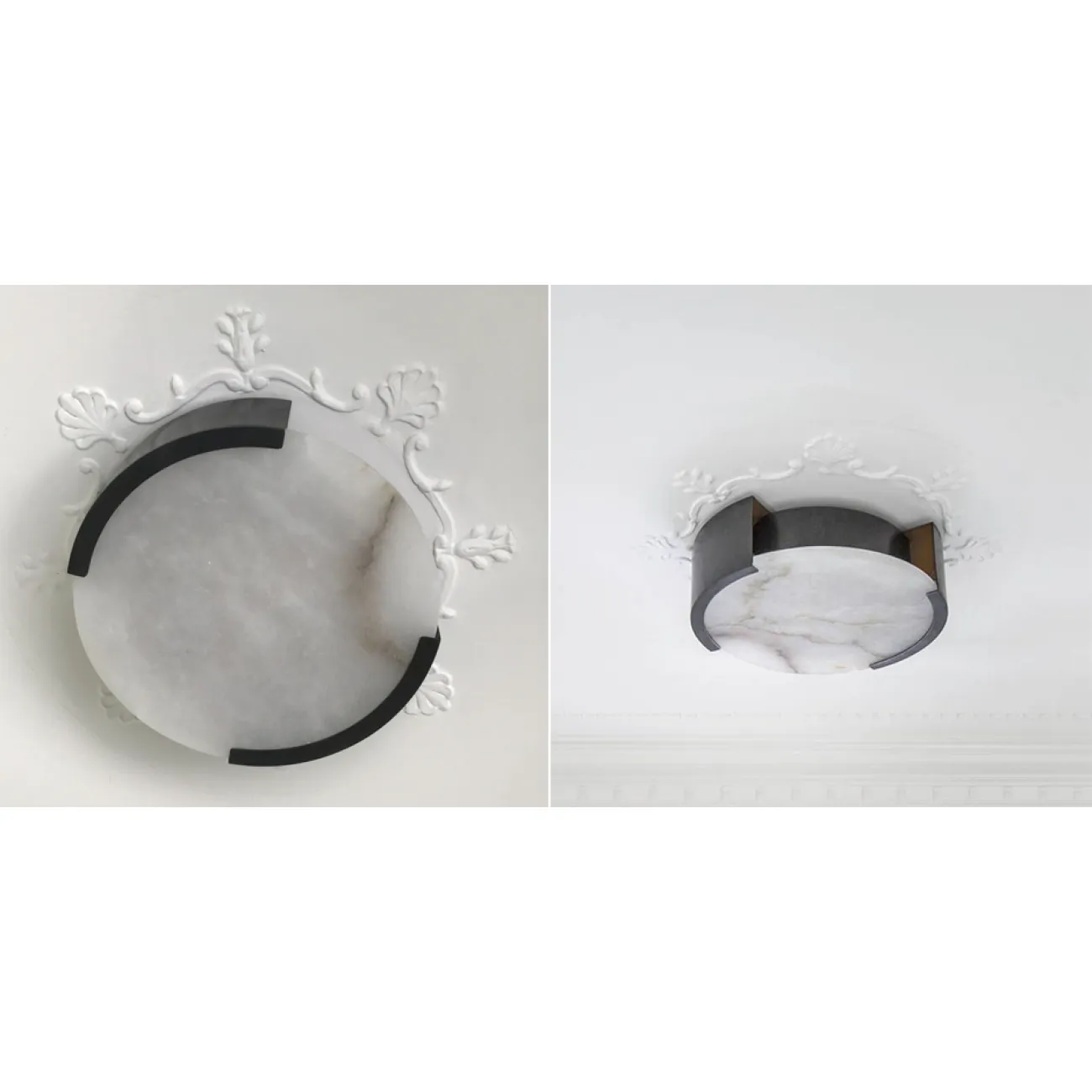 Потолочный светильник Melange Flush Mount Lamp black designed by Kelly Wearstler