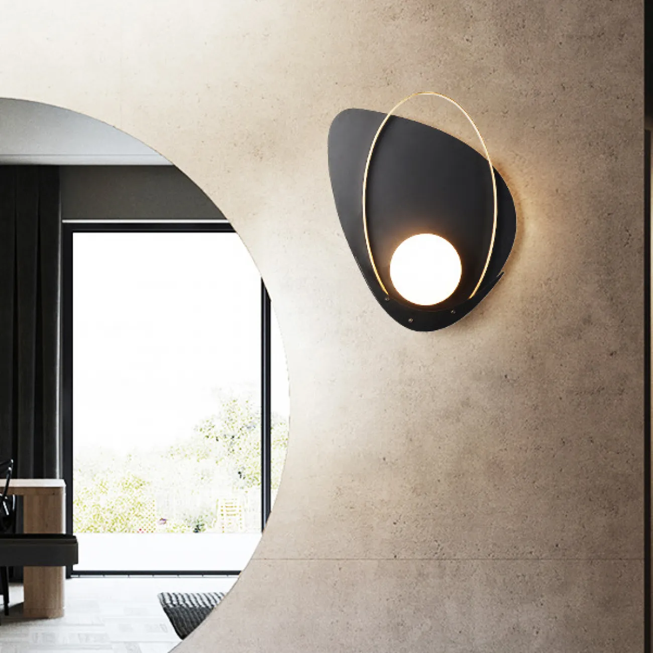 Настенный светильник CLAM FLAT Right от ImperiumLoft