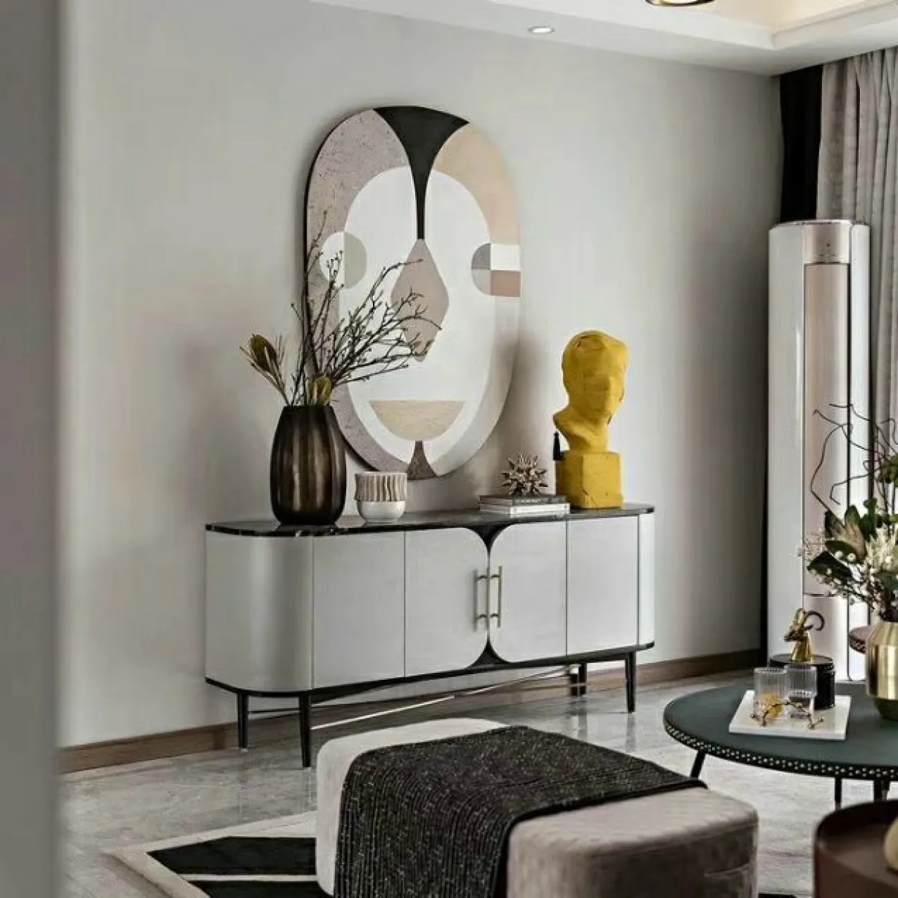 Скульптура  голова мужчины LaLume-SKT00111Дизайнерская с