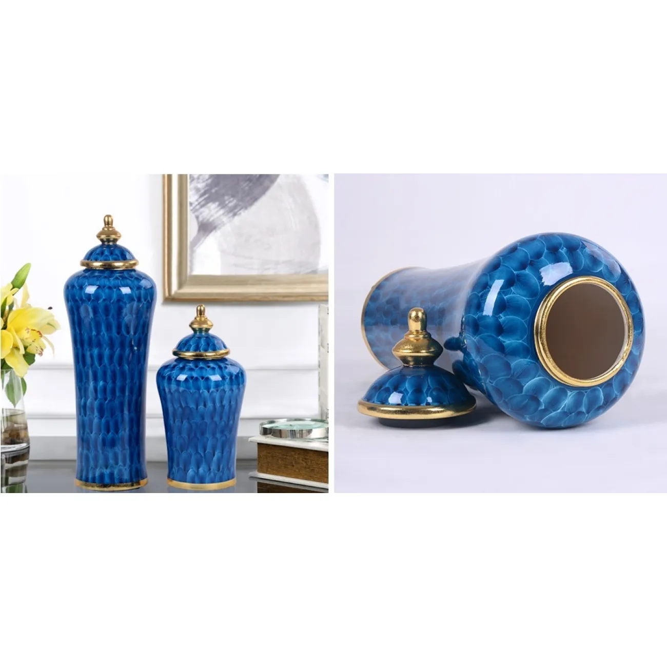 Ваза настольная Intensive Blue от LaLume Ваза настольная Intensive Blue от LaLume