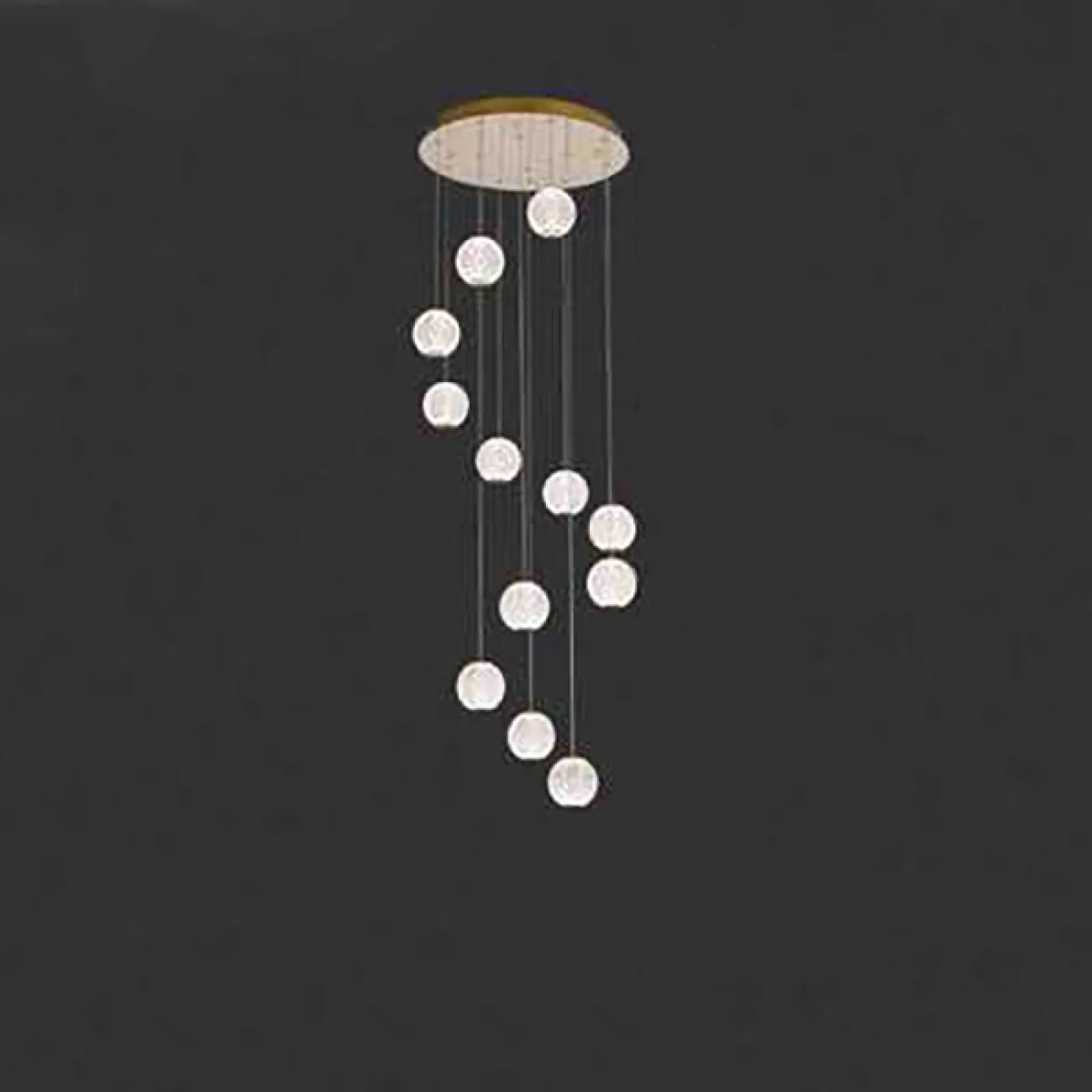 Подвесной светильник STORMS MORE L5 Gold Диск от ImperiumLoft