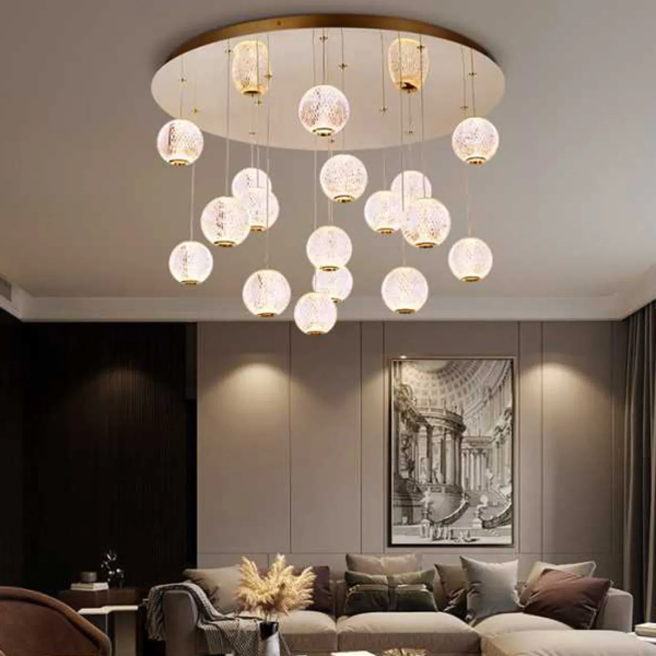 Подвесной светильник STORMS MORE L5 Chrome Планка от ImperiumLoft