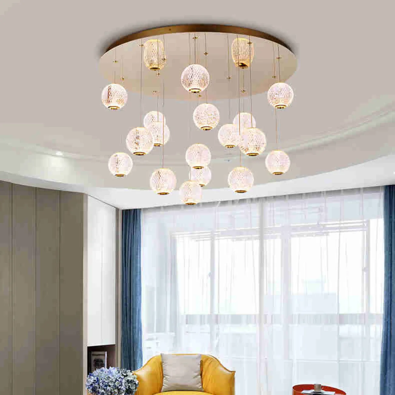 Подвесной светильник STORMS MORE L5 Chrome Планка от ImperiumLoft