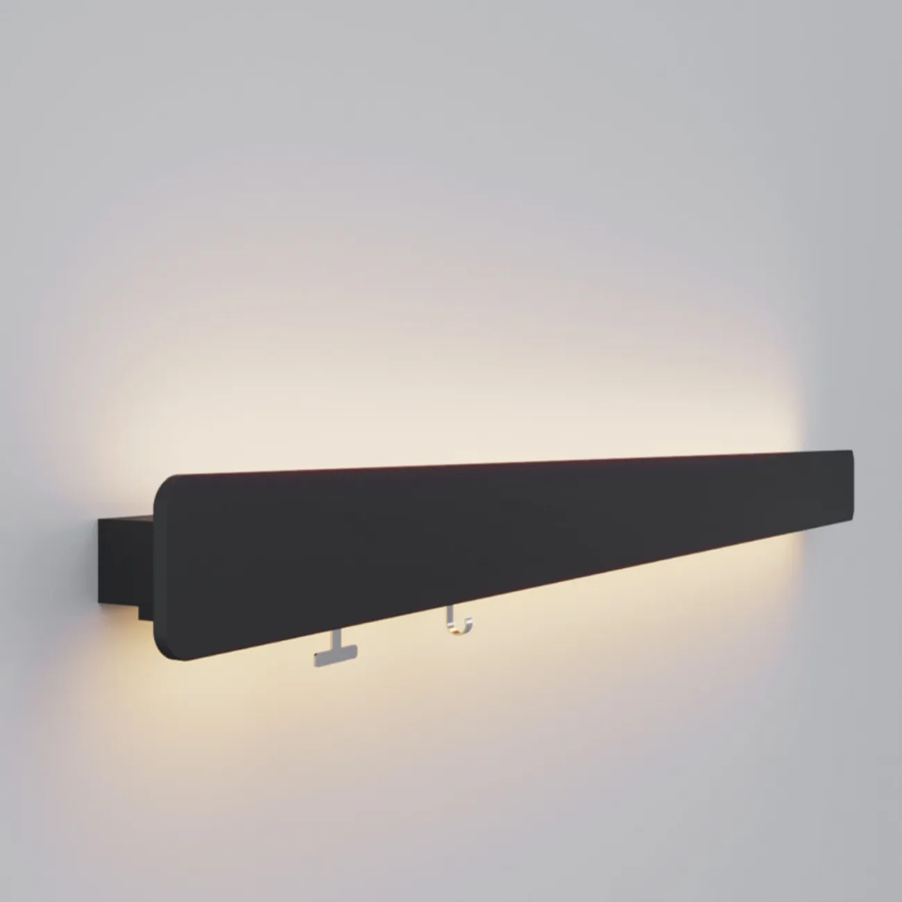 Многофункциональная световая полка с LED-подсветкой по контуру прямоугольного каркаса из металла OLANDA L150 4000К