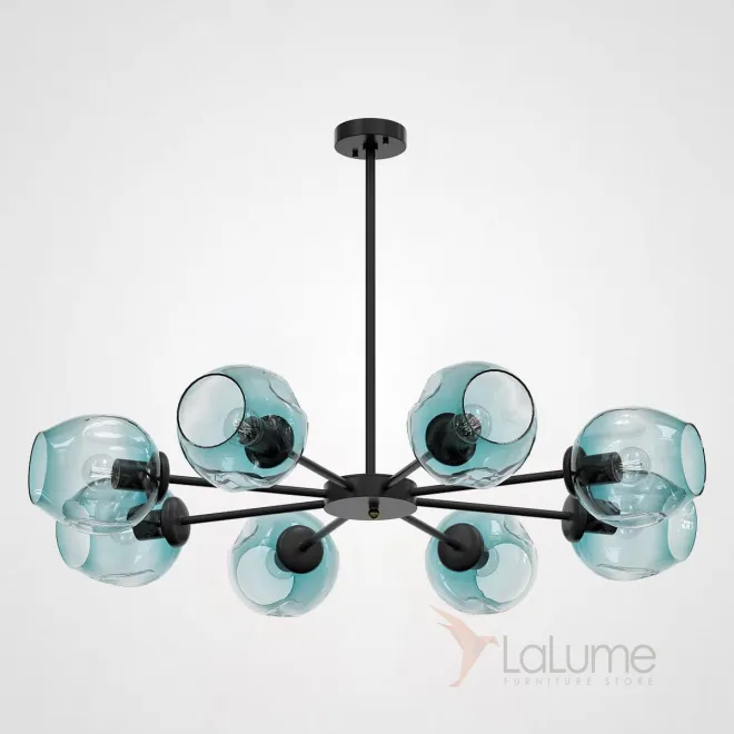 Люстра на штанге MARINE B 8 Black/Blue от ImperiumLoft