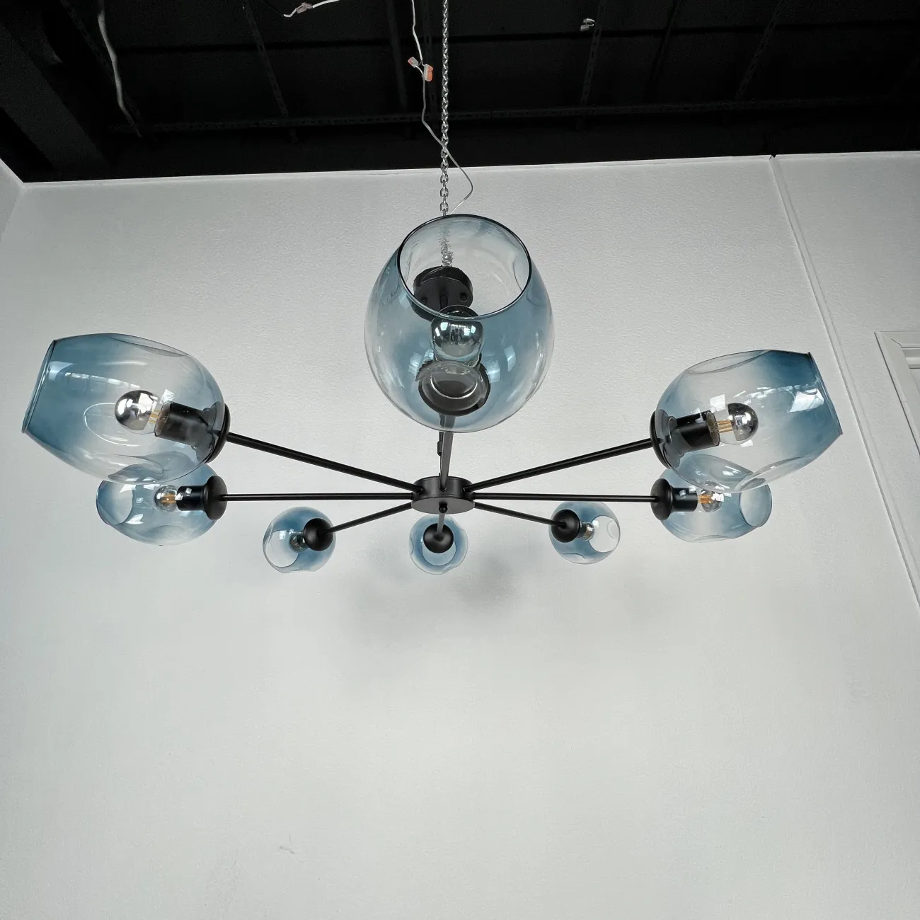 Люстра на штанге MARINE B 8 Black/Blue от ImperiumLoft