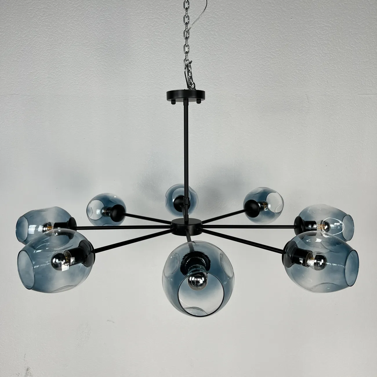 Люстра на штанге MARINE B 8 Black/Blue от ImperiumLoft