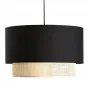 Подвесной светильник Ottar Wicker Black lampshade