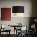 Подвесной светильник Ottar Wicker Black lampshade