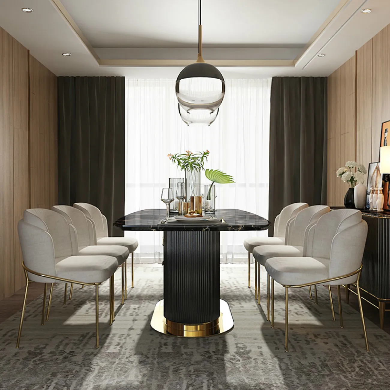 Дизайнерский обеденный стол LaLume-AZ00308