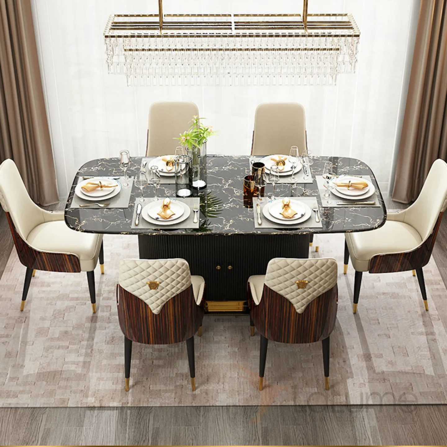 красивые столы для кухни со стульями