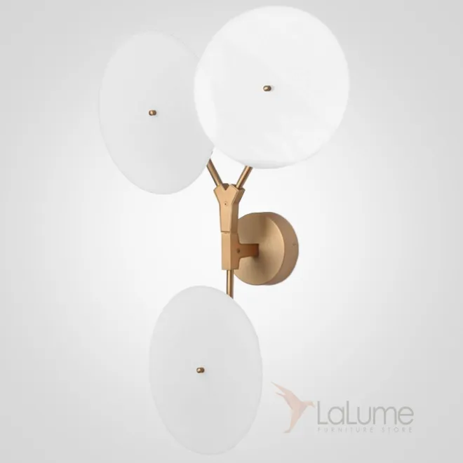 Бра White Disc Wall Lamp 3 лампы от ImperiumLoft