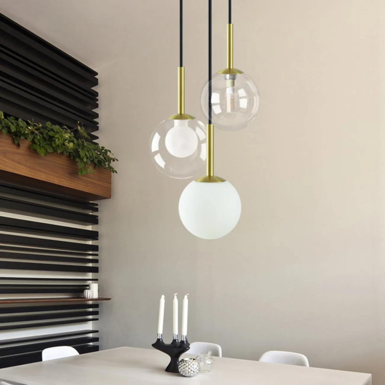 Подвесной светильник GLENN Clear/white от ImperiumLoft