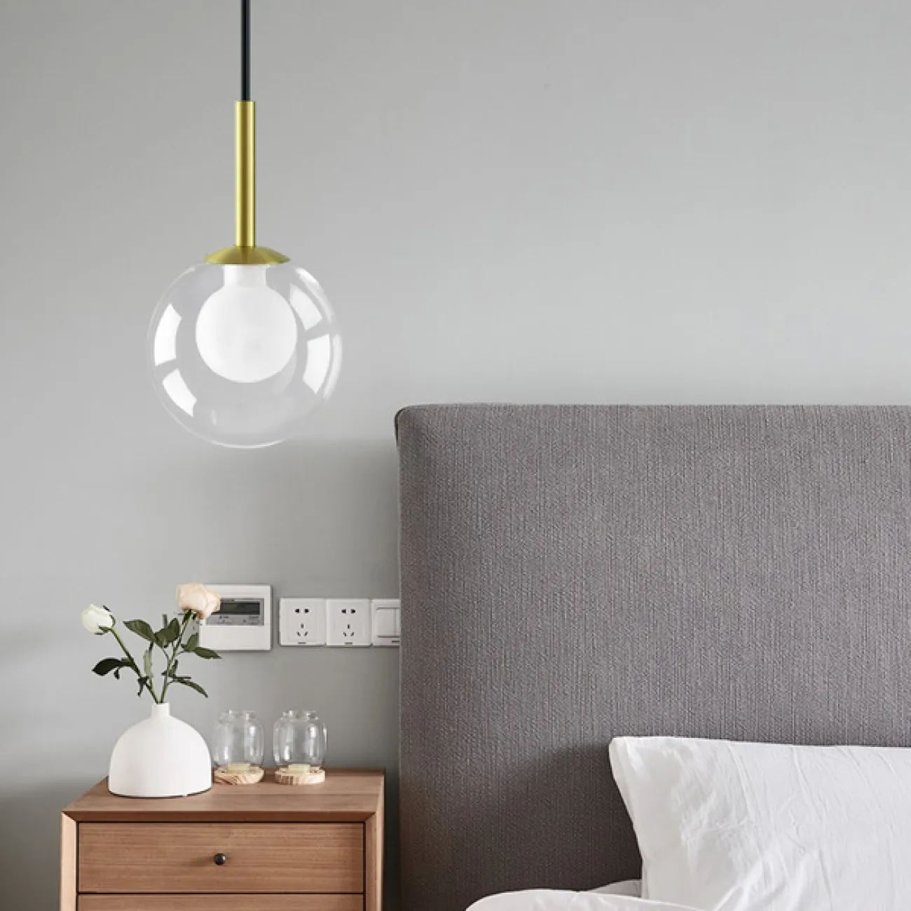 Подвесной светильник GLENN Clear/white от ImperiumLoft