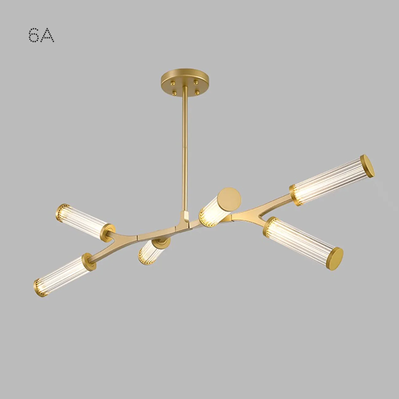 Люстра в стиле модерн с древовидным расположением поворотных плафонов RAMOSE