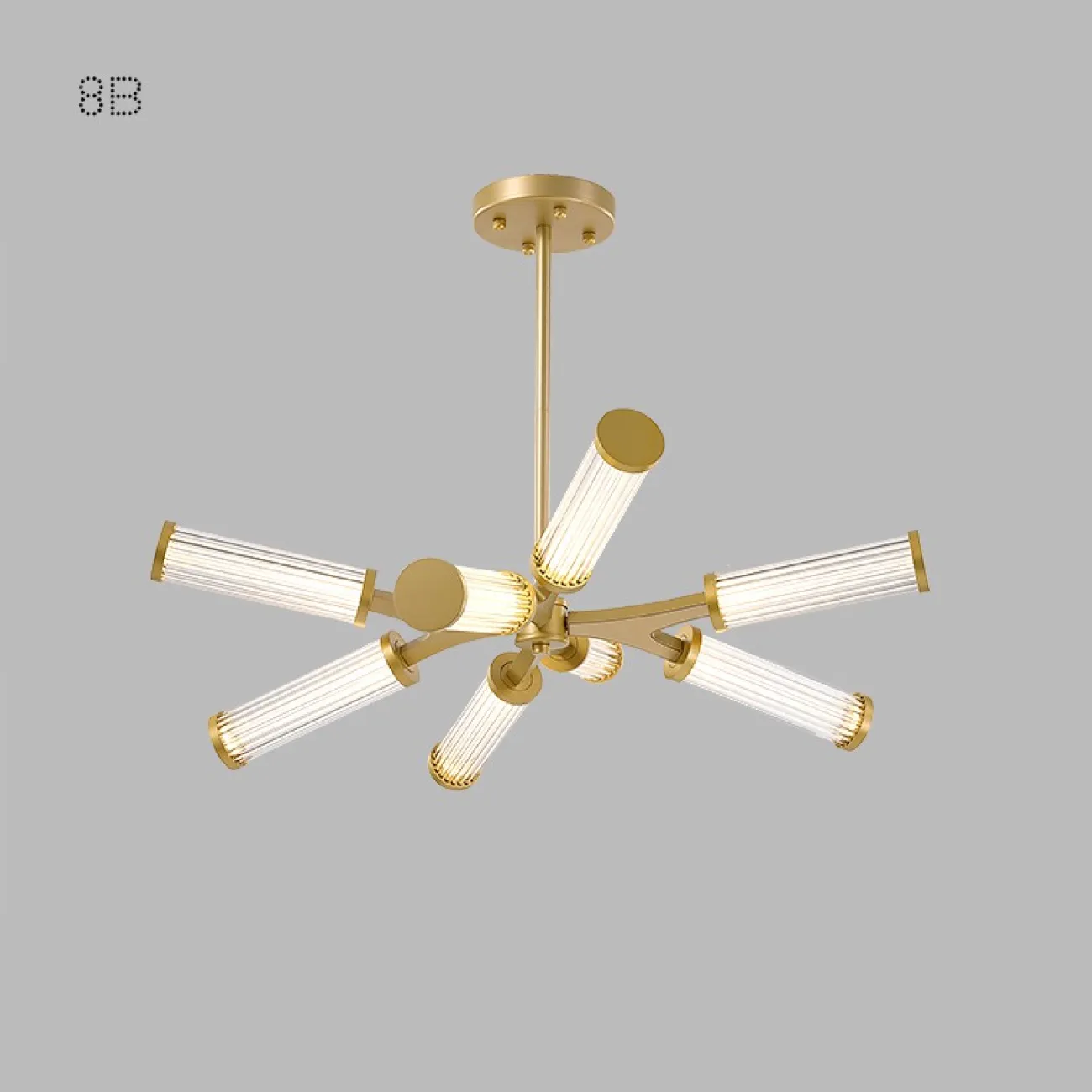 Люстра в стиле модерн с древовидным расположением поворотных плафонов RAMOSE