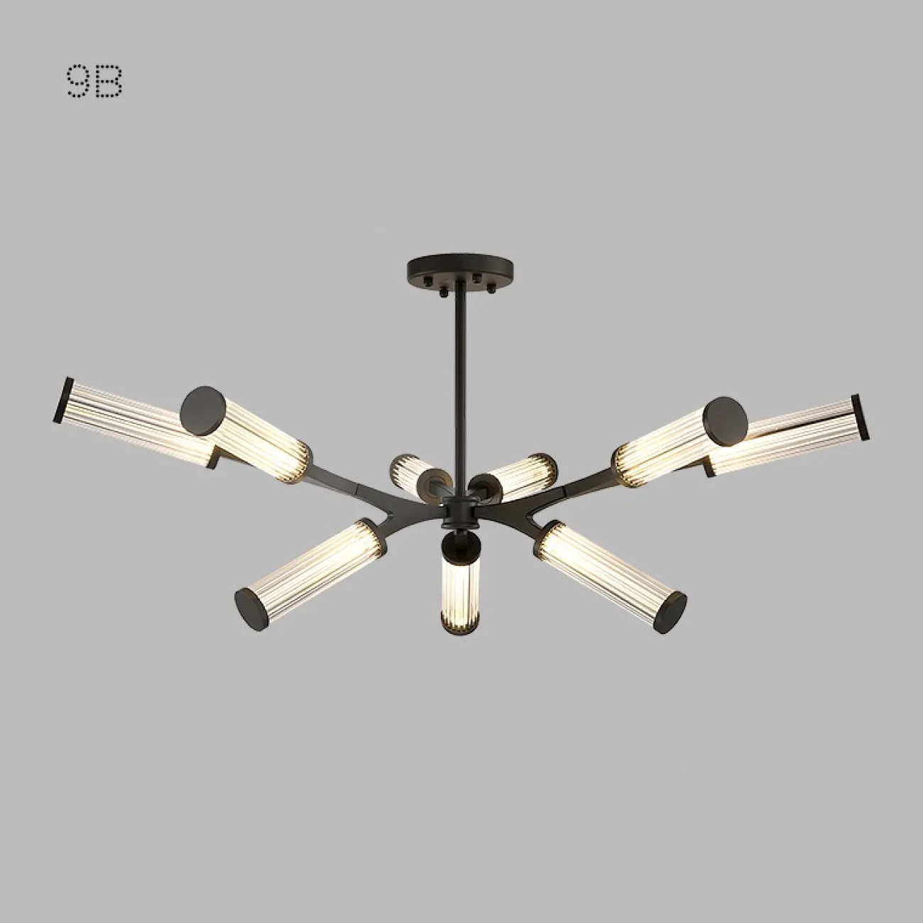 Люстра в стиле модерн с древовидным расположением поворотных плафонов RAMOSE