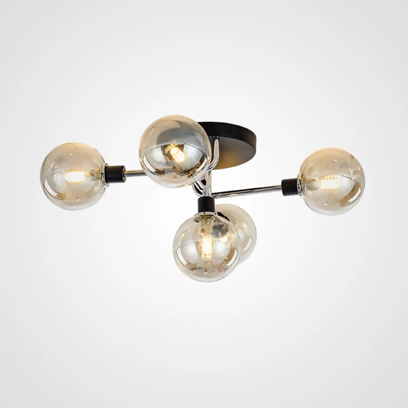 Подвесная люстра NEXO 5 Белый, Серебро от ImperiumLoft