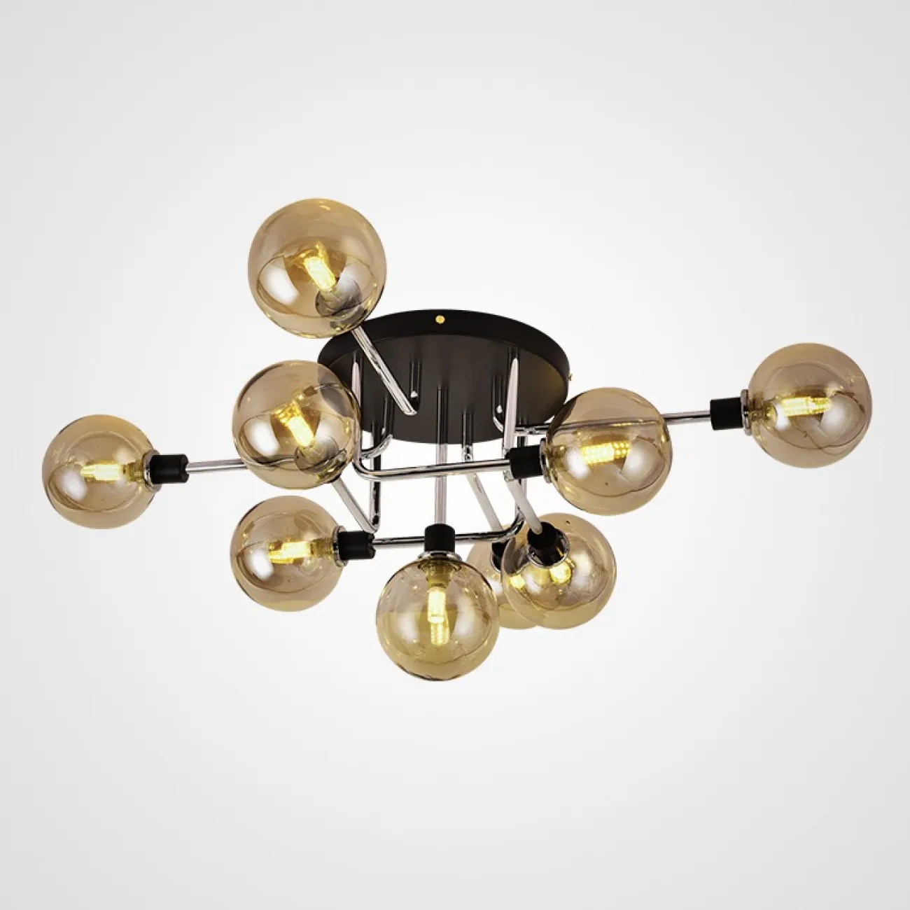 Подвесная люстра NEXO 5 Белый, Серебро от ImperiumLoft