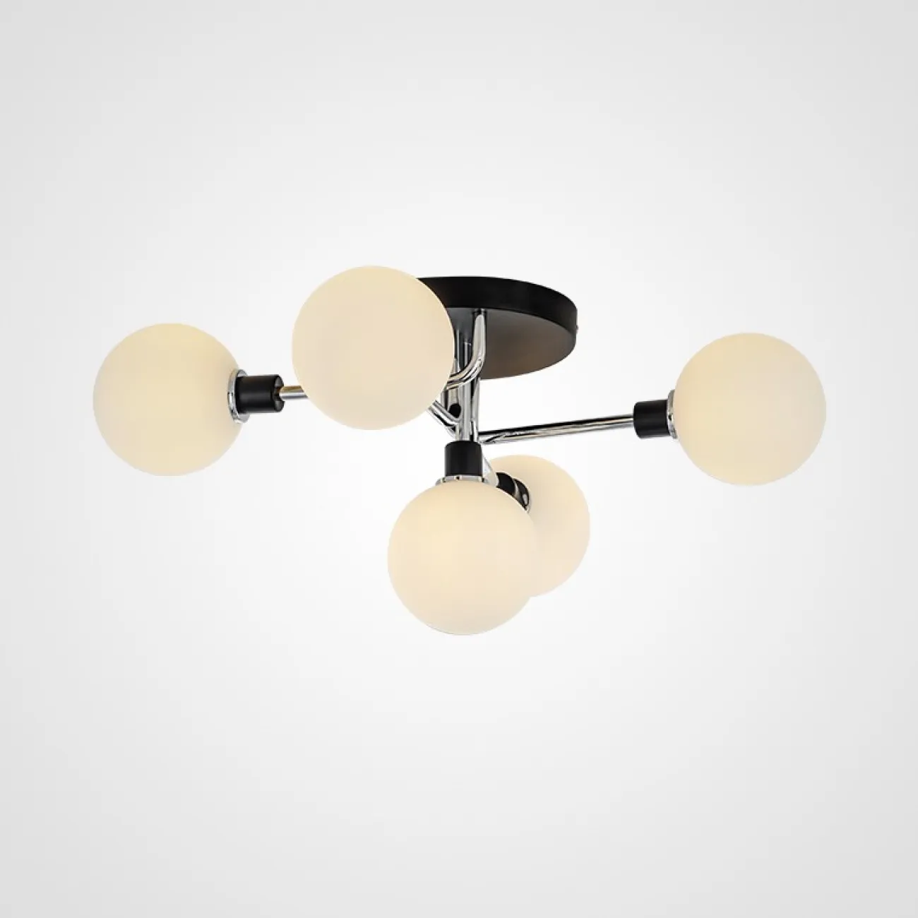 Подвесная люстра NEXO 5 Белый, Серебро от ImperiumLoft