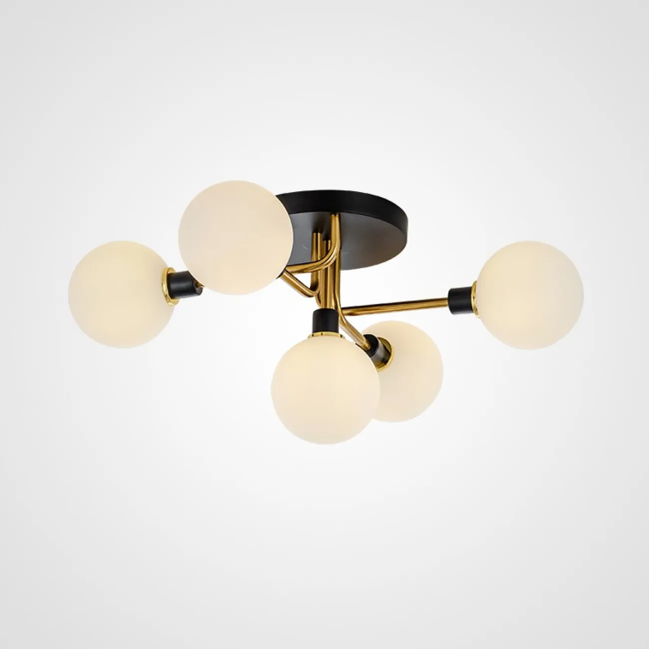 Подвесная люстра NEXO 5 Белый, Серебро от ImperiumLoft