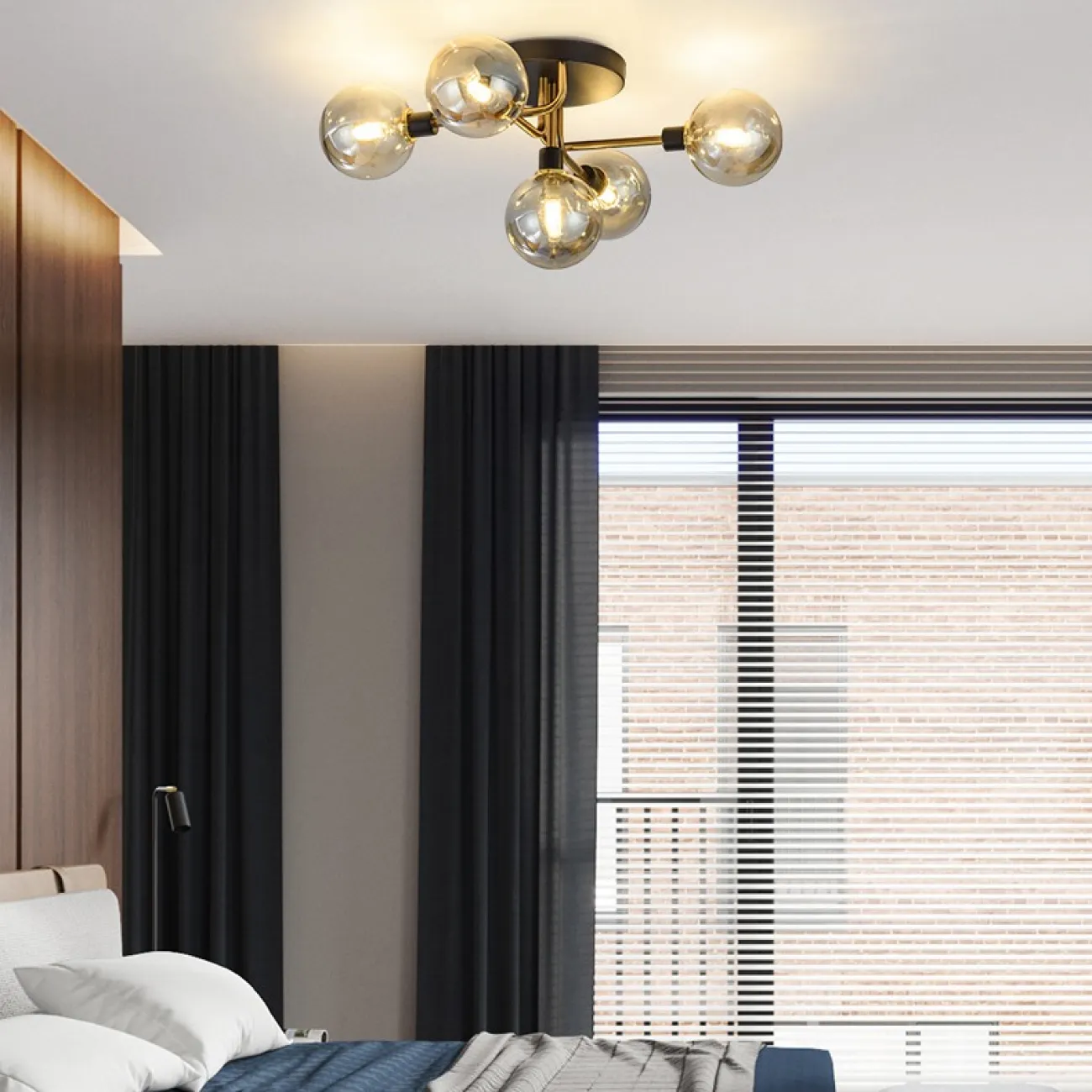 Подвесная люстра NEXO 5 Белый, Серебро от ImperiumLoft