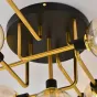 Подвесная люстра NEXO 9 Прозрачный, Серебро от ImperiumLoft