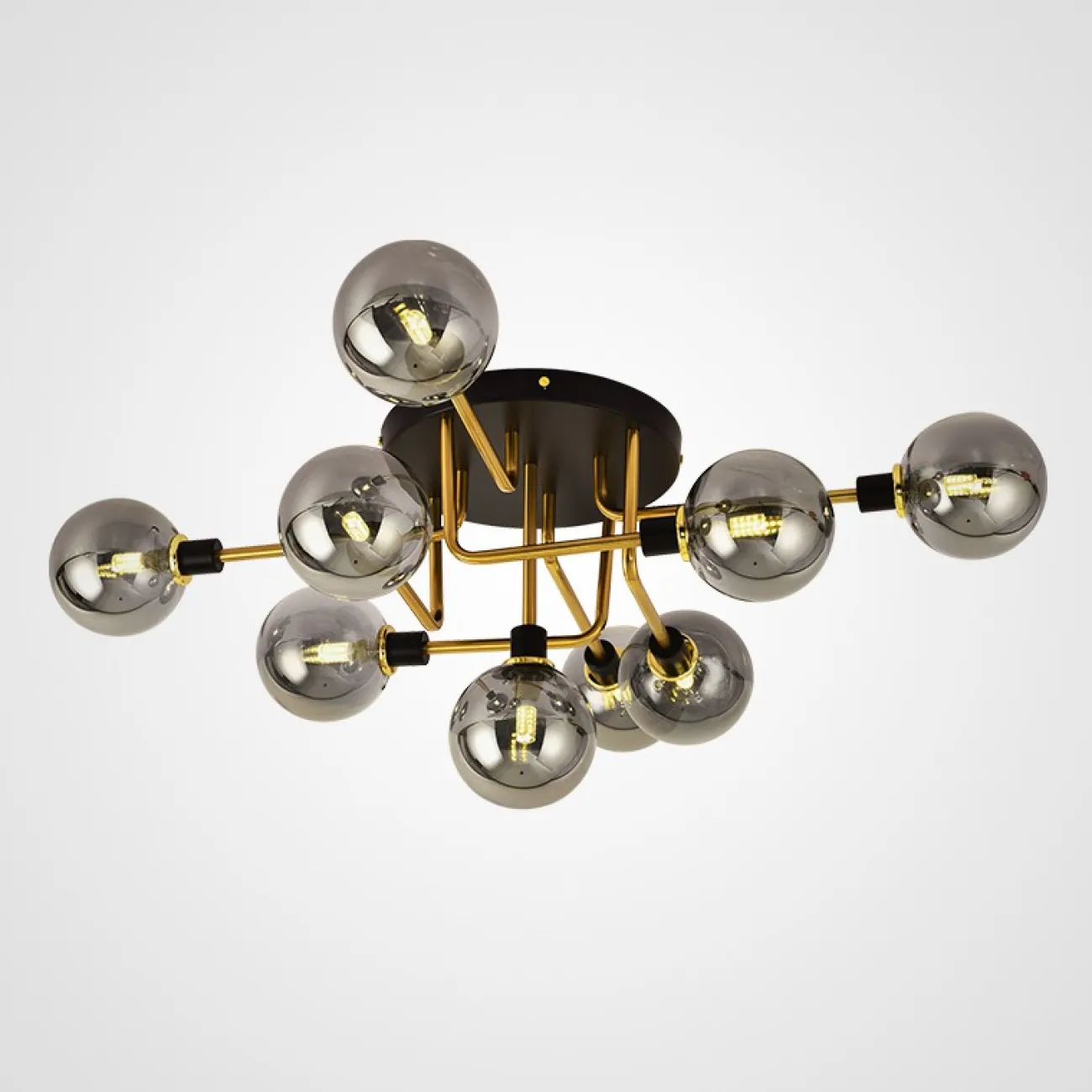 Подвесная люстра NEXO 5 Белый, Серебро от ImperiumLoft