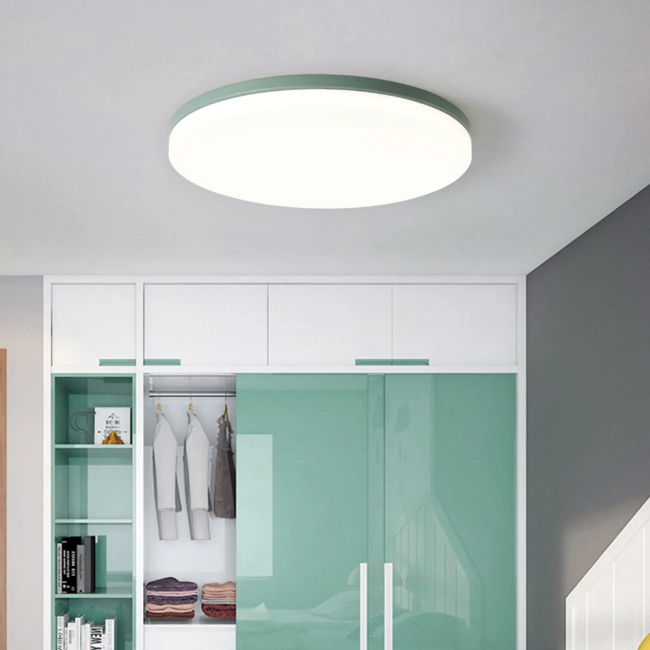Потолочный светильник DISC HALF D26 Green от ImperiumLoft