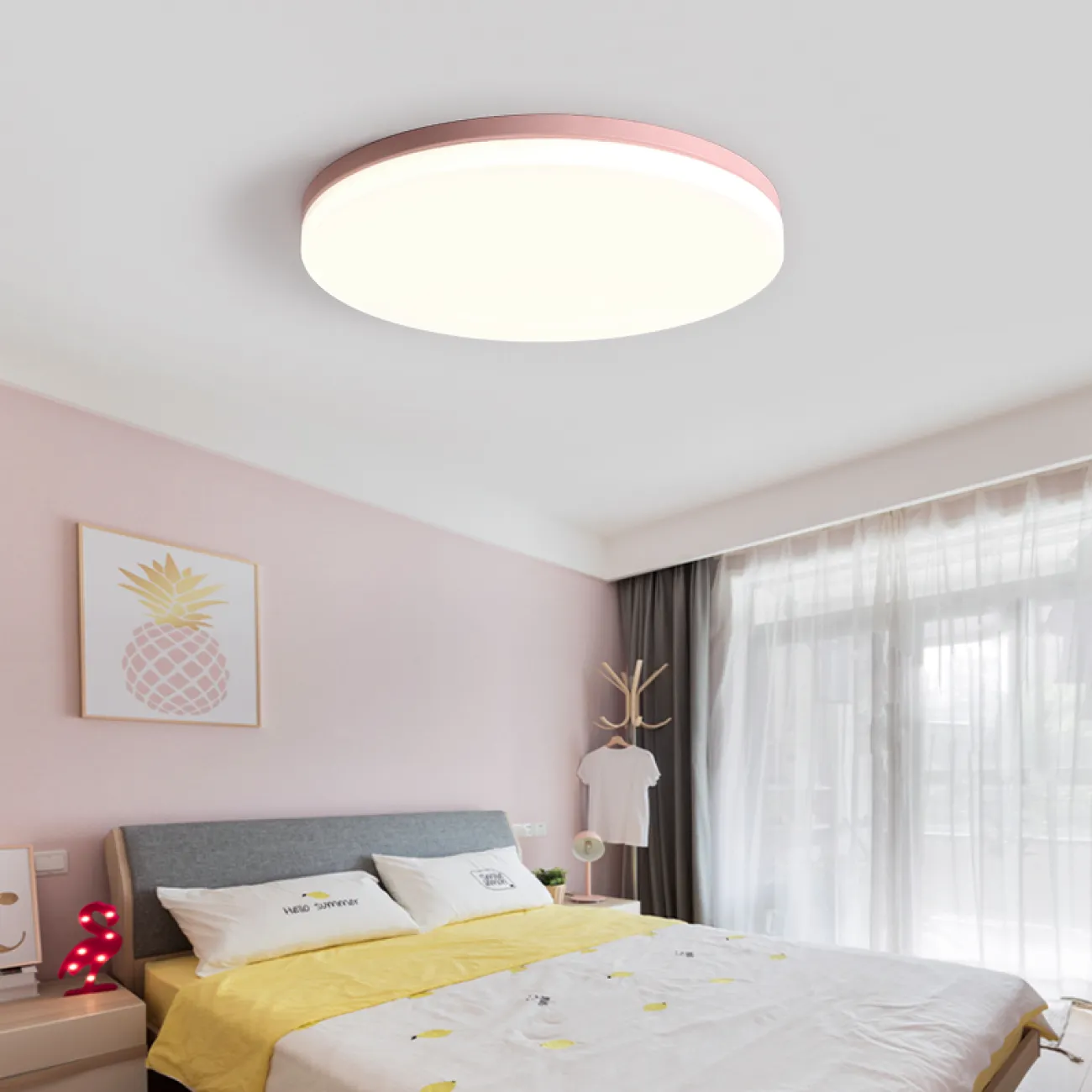 Потолочный светильник DISC HALF D38 Pink от ImperiumLoft