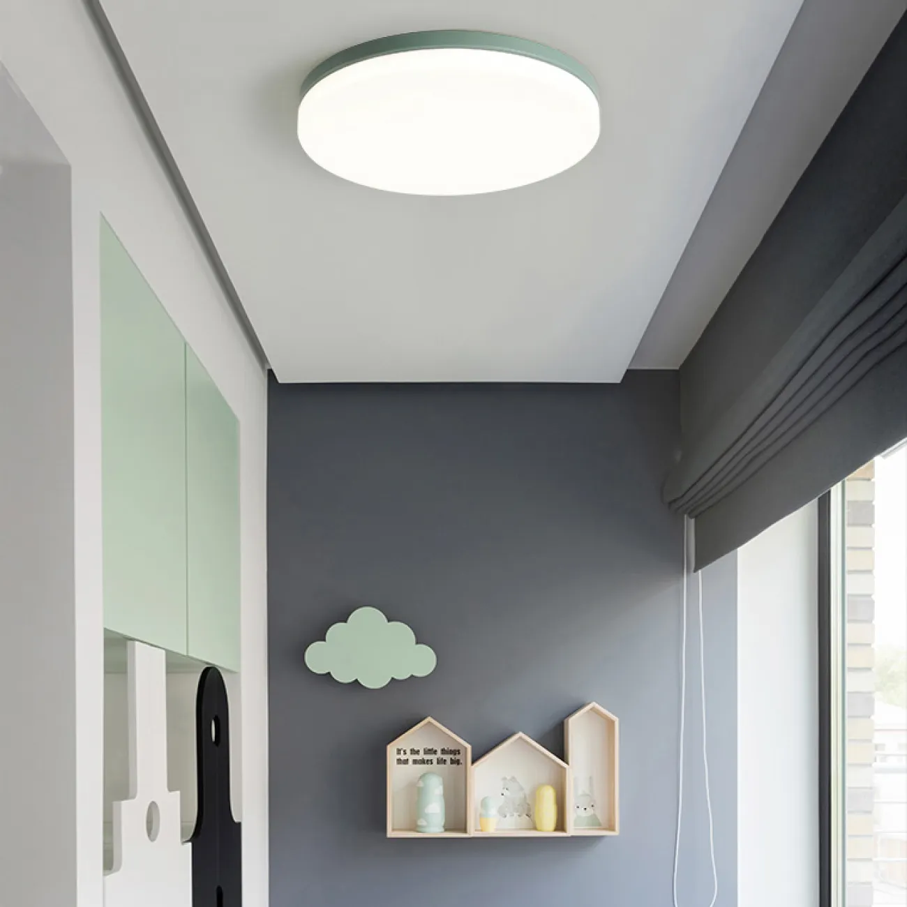Потолочный светильник DISC HALF D26 Green от ImperiumLoft