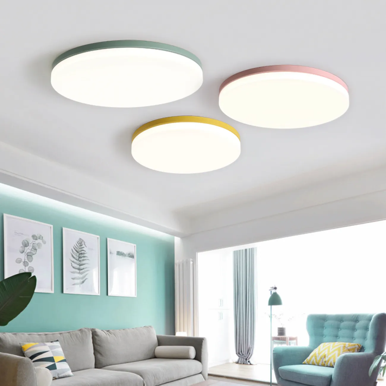 Потолочный светильник DISC HALF D26 Green от ImperiumLoft