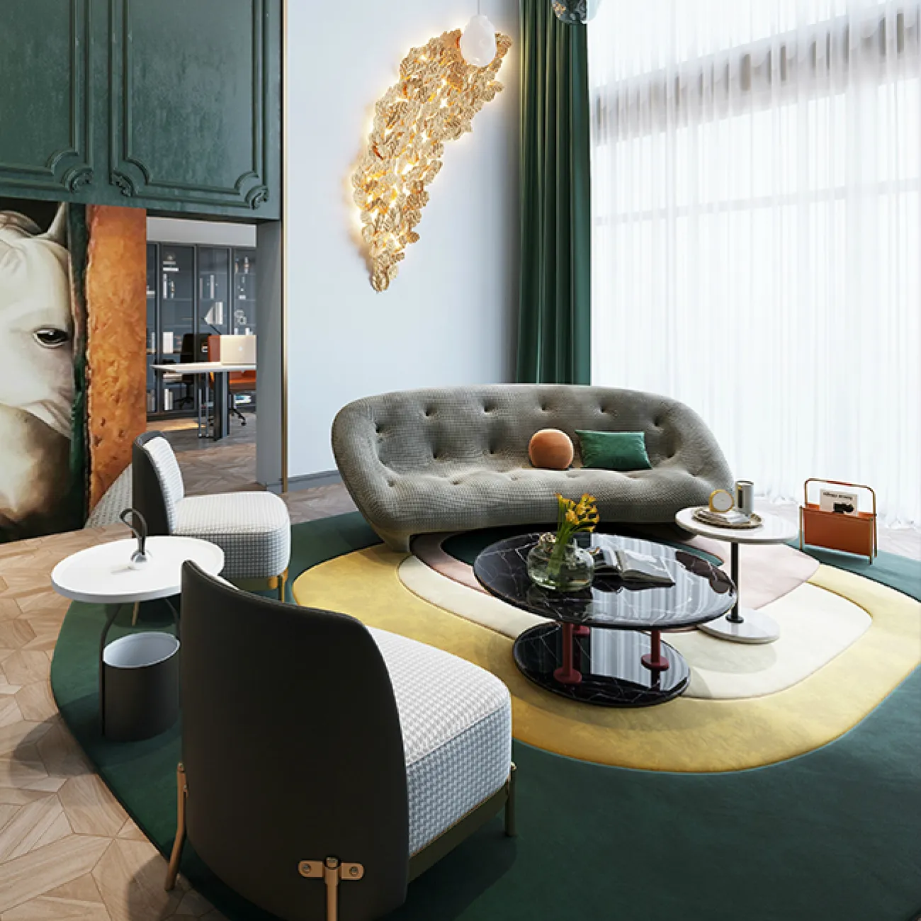 Дизайнерский диван LaLume-DV00143