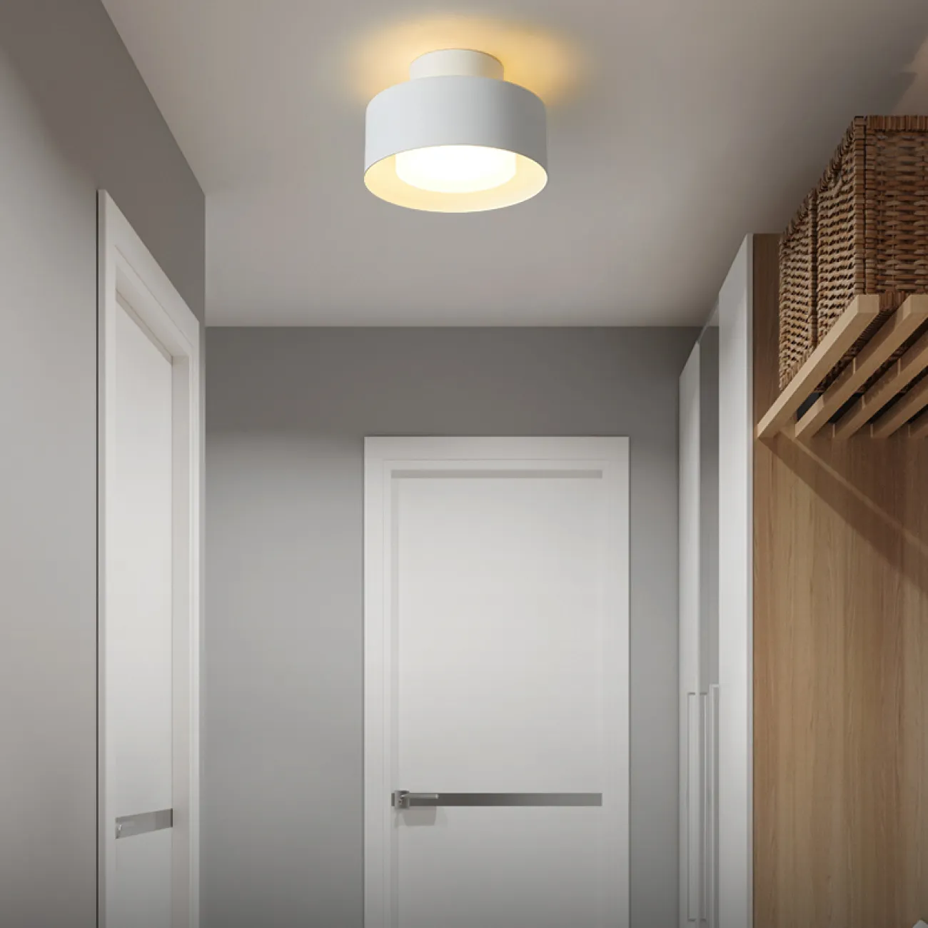 Серия точечных светодиодных светильников с круглым матовым плафоном в цилиндрическом корпусе SIGGEN SP White Трехцветный свет