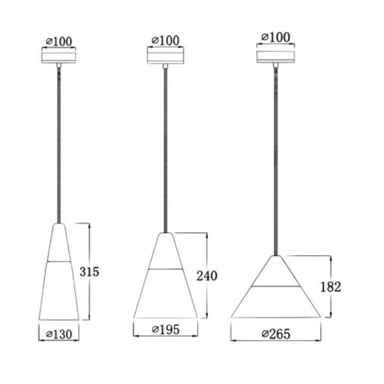 Подвесной светильник Opaque Light Middle