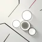 Потолочная люстра в виде колец TWINE 7 rings White от ImperiumLoft