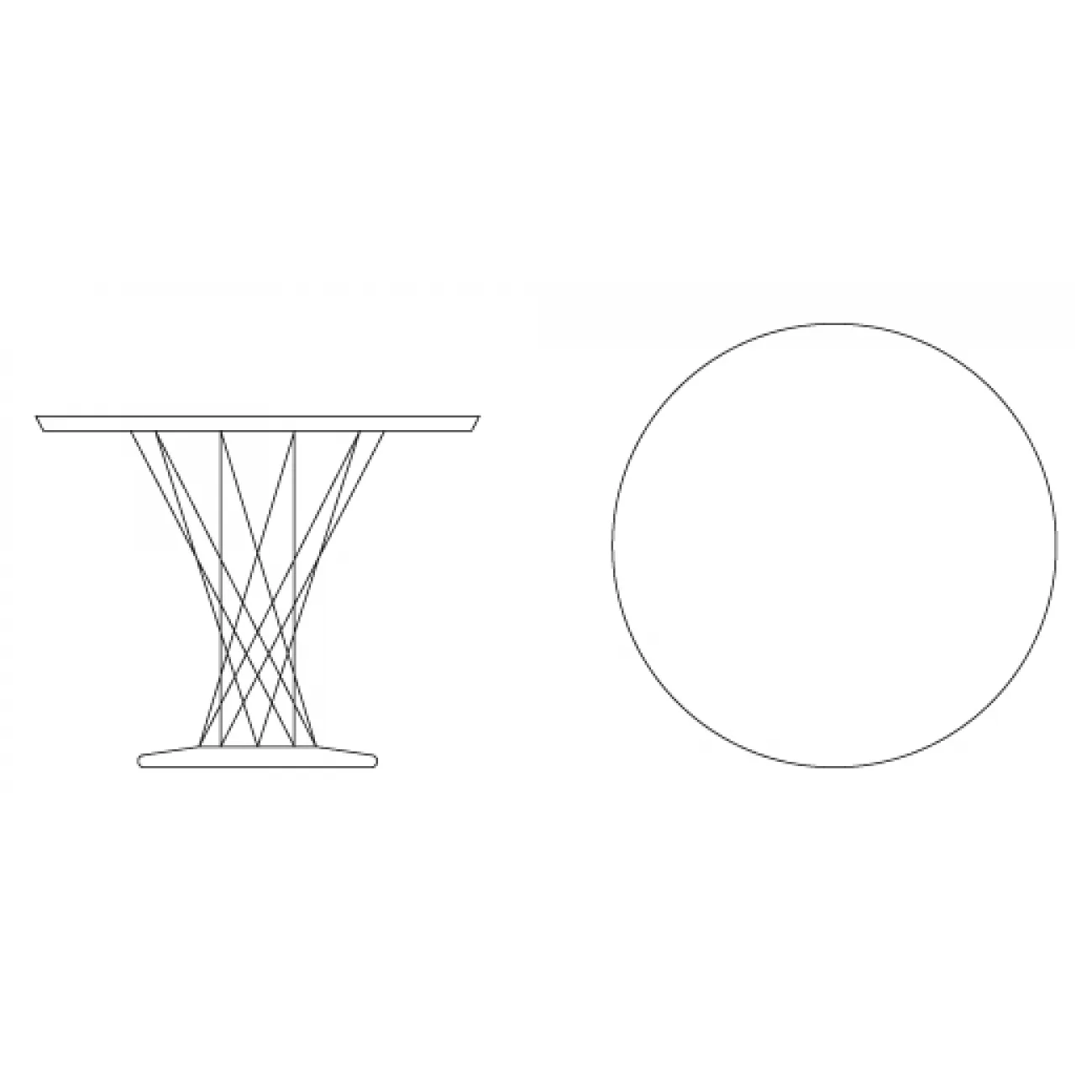 Стол Noguchi Cyclone designed by Isamu Noguchi		 in 1957 от LaLume
