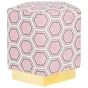 Пуф Hexagon Pink Geometry от LaLume